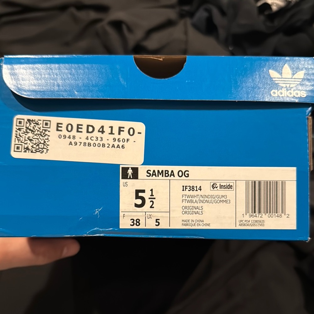 Adidas Samba OG Sneakers White Indigo Gum